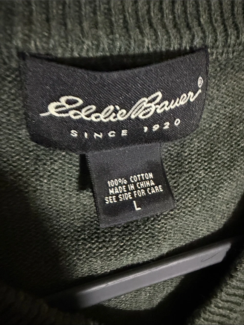 Vintage Eddie Bauer Patterned Vest size Large green